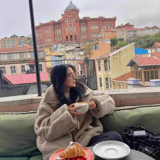 Damen Kuscheljacke Fudus