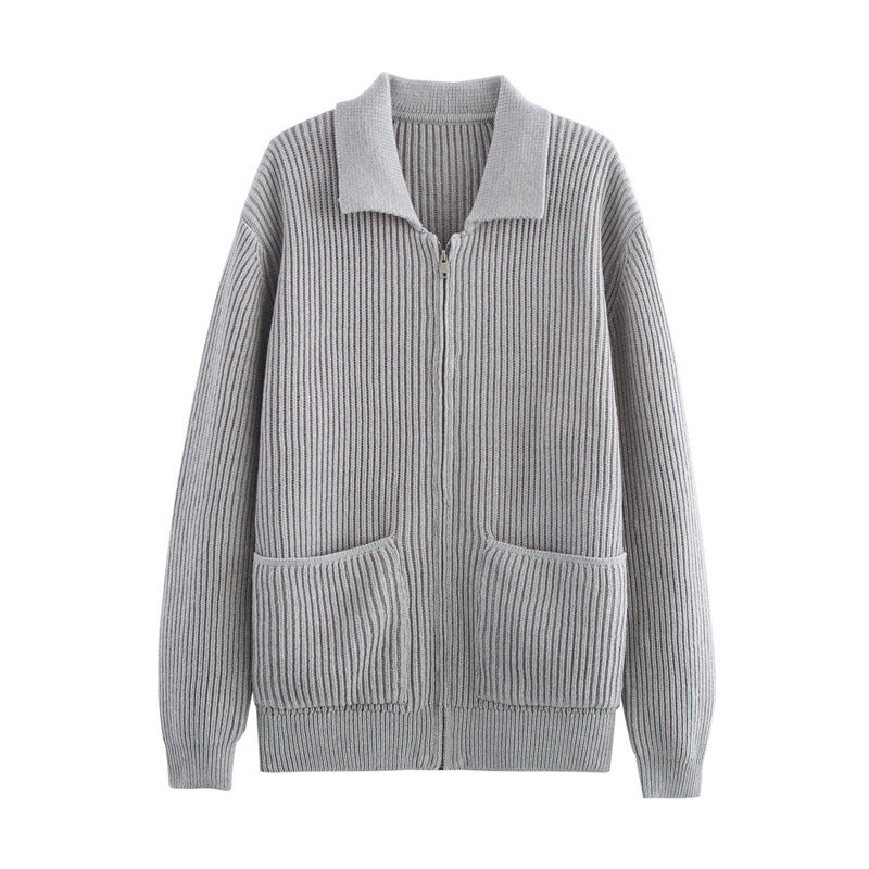 Damen Komfortabler Strickpullover mit großzügigem Schnitt Fudus