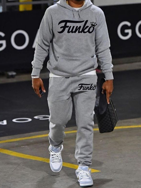 Damen kuschelige Kapuzenpulli und Jogginghose Set Fudus