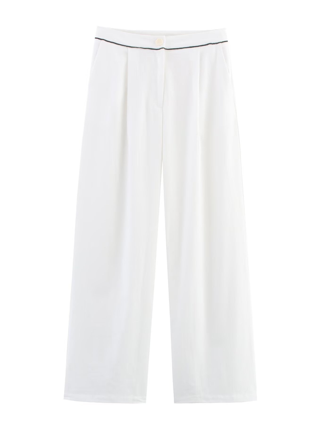 Damen weite Palazzo-Hose mit elegantem Bund Fudus