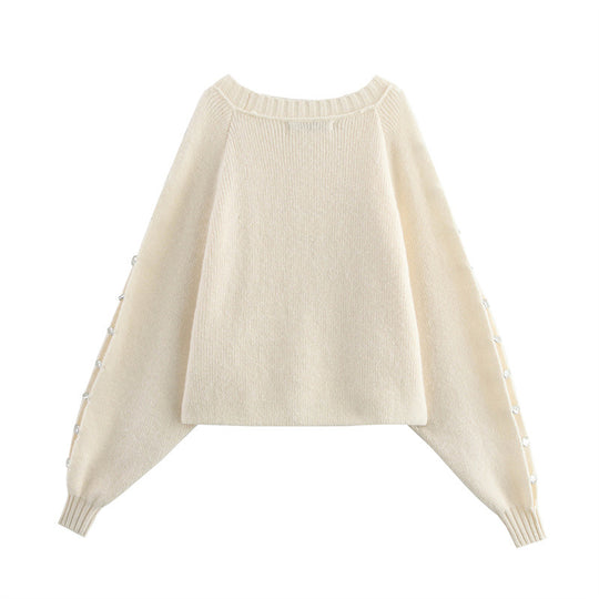 Damen Komfortabler Strickpullover mit großzügigem Schnitt Fudus