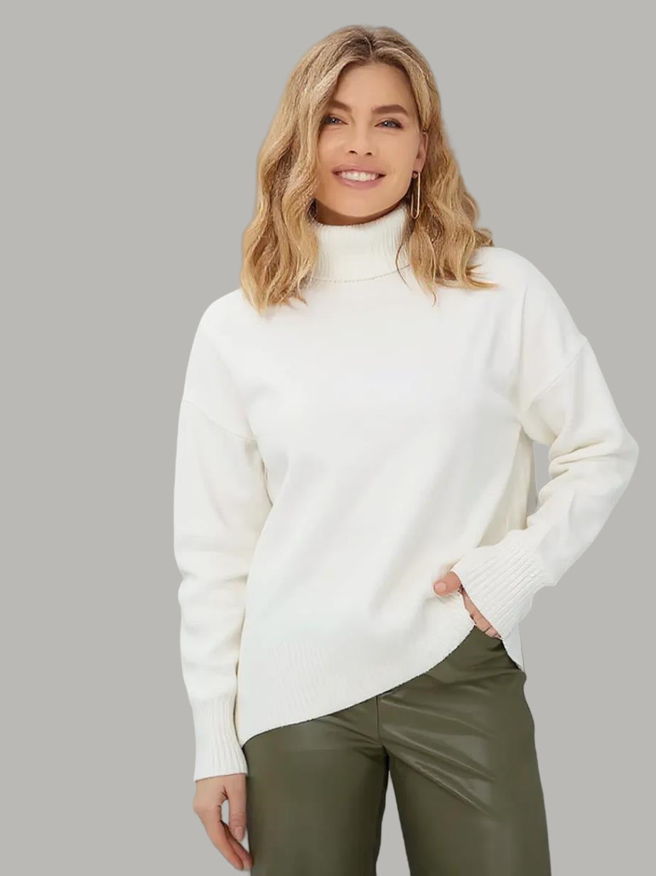 Damen Hochwertiger Rollkragenpullover Fudus