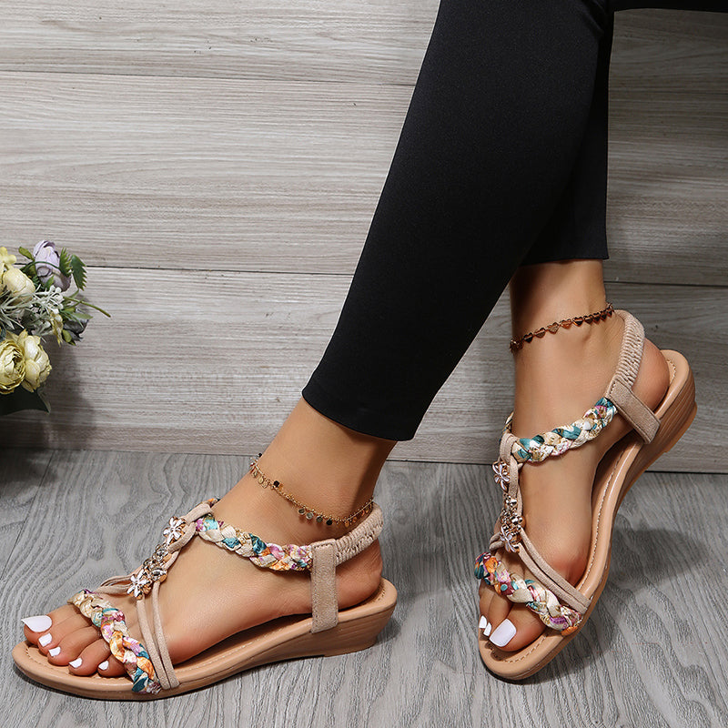 Fudus | Weinlese Bohemian Modische Sandalen Mit Farben