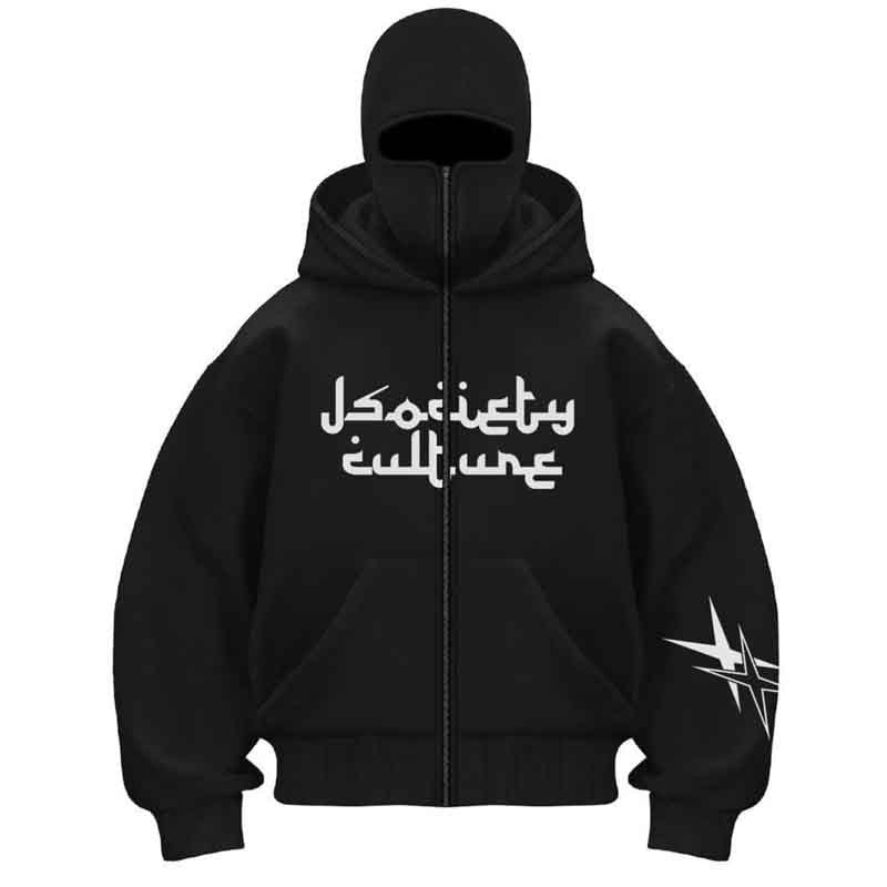 Damen Kapuzenjacke mit hohem Kragen und stylischem Reißverschluss Fudus