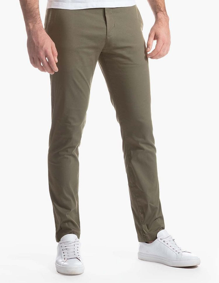Herren Bequeme Chinos mit modernem Schnitt und elastischem Bund Fudus