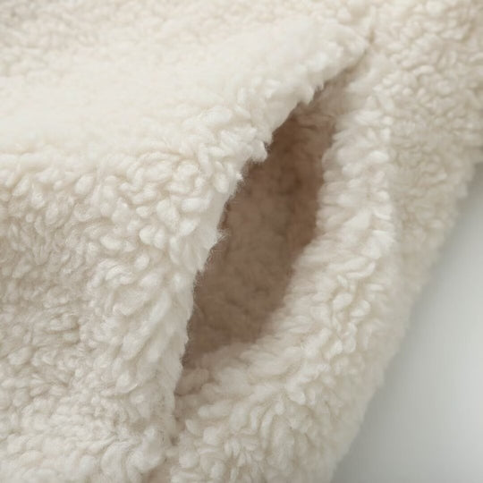 Damen kuschelige Fleecejacke mit dekorativen Knopfverschlüssen Fudus