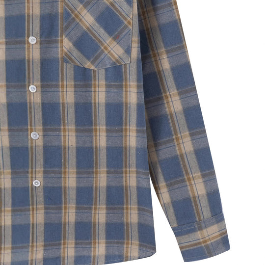 Damen Karierte Flanellbluse Fudus