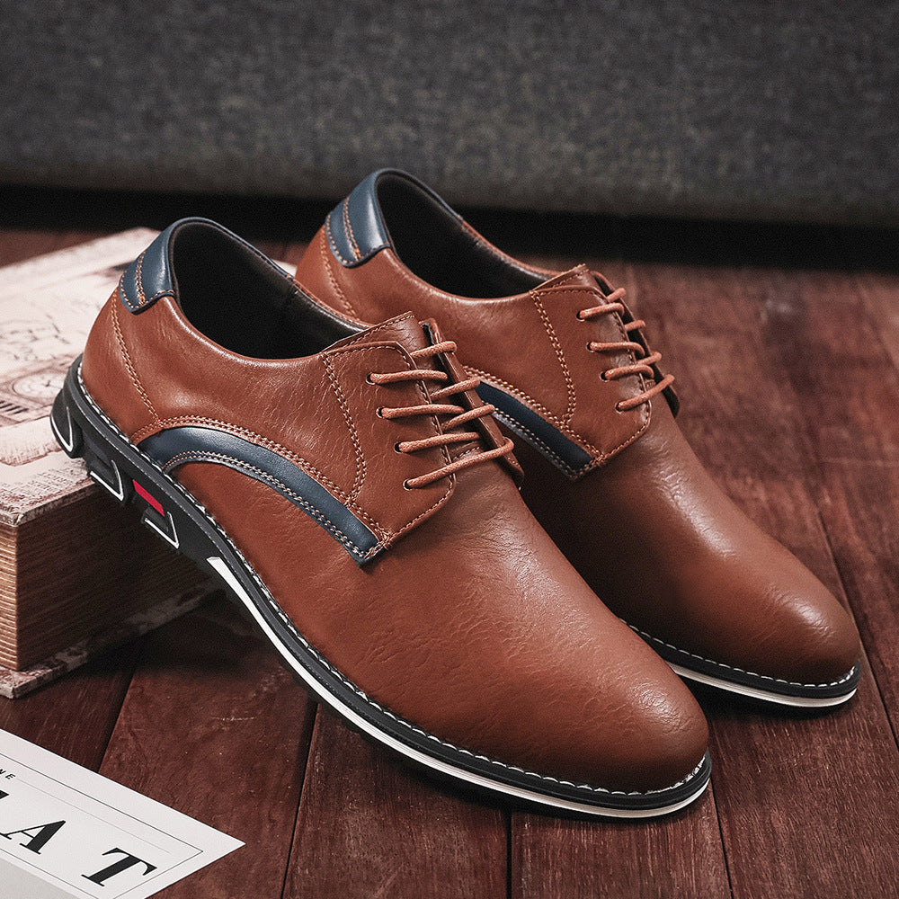 Herrenschuhe Leder Elegant Rutschfest