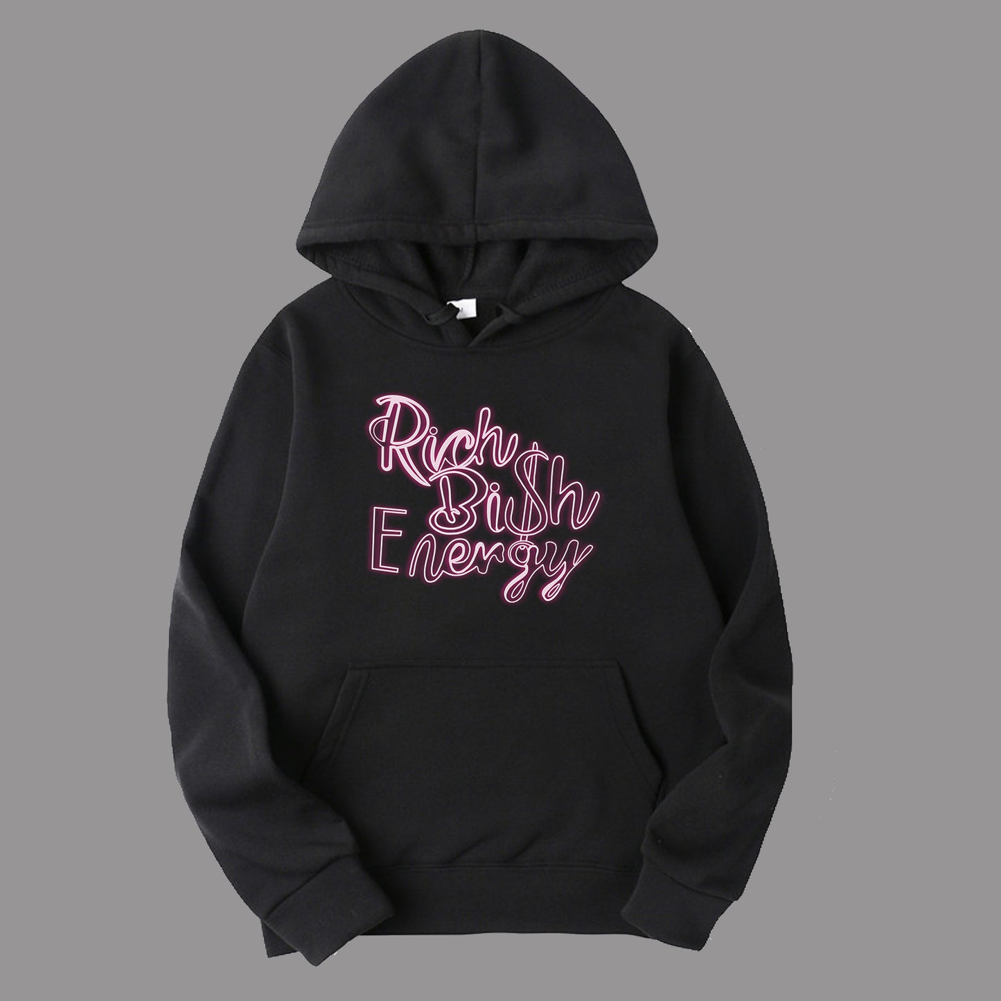 Damen Kapuzenpullover mit kreativem Schriftzug Fudus