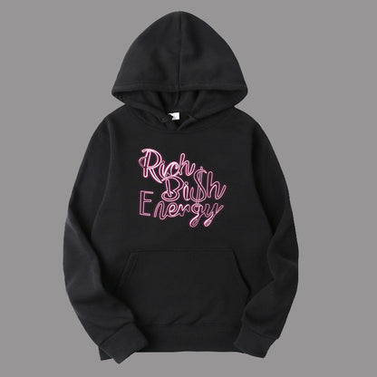 Damen Kapuzenpullover mit kreativem Schriftzug Fudus