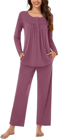 Damen Schlafanzug Set Fudus