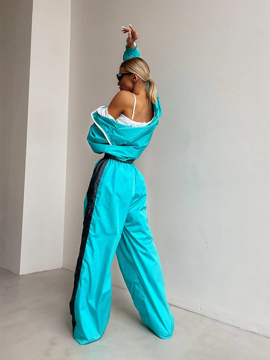 Damen Trendiger Kontrast Cardigan Mit Hosen Set