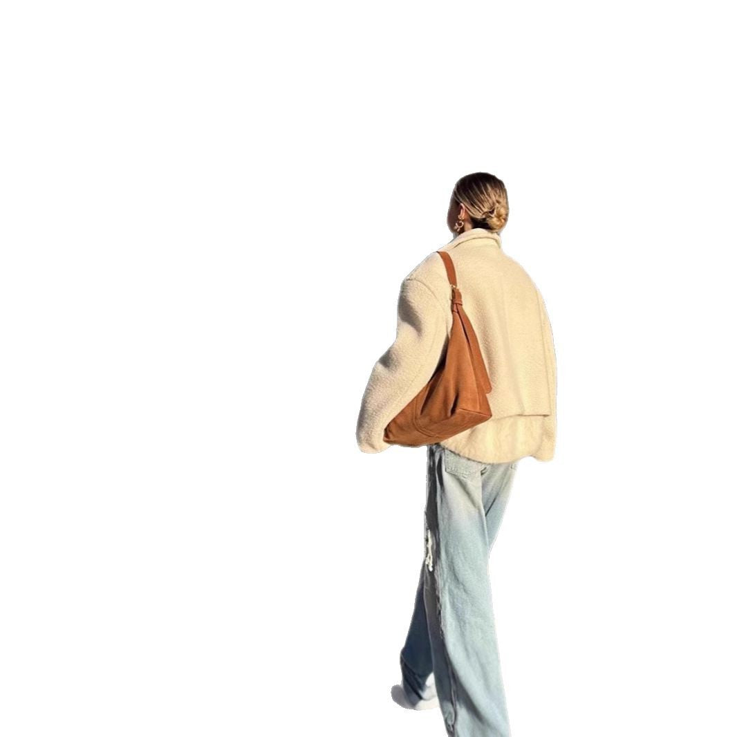 Damen kuschelige und stylische Kurzjacke Fudus