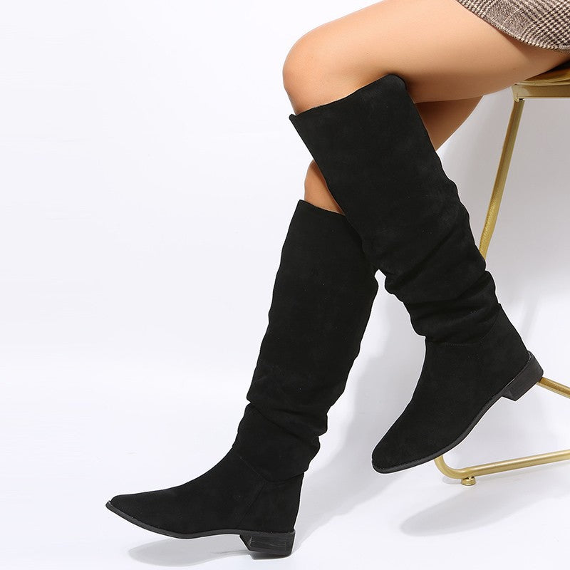 Damen Hohe Boots im lässigen Slouch-Design Fudus