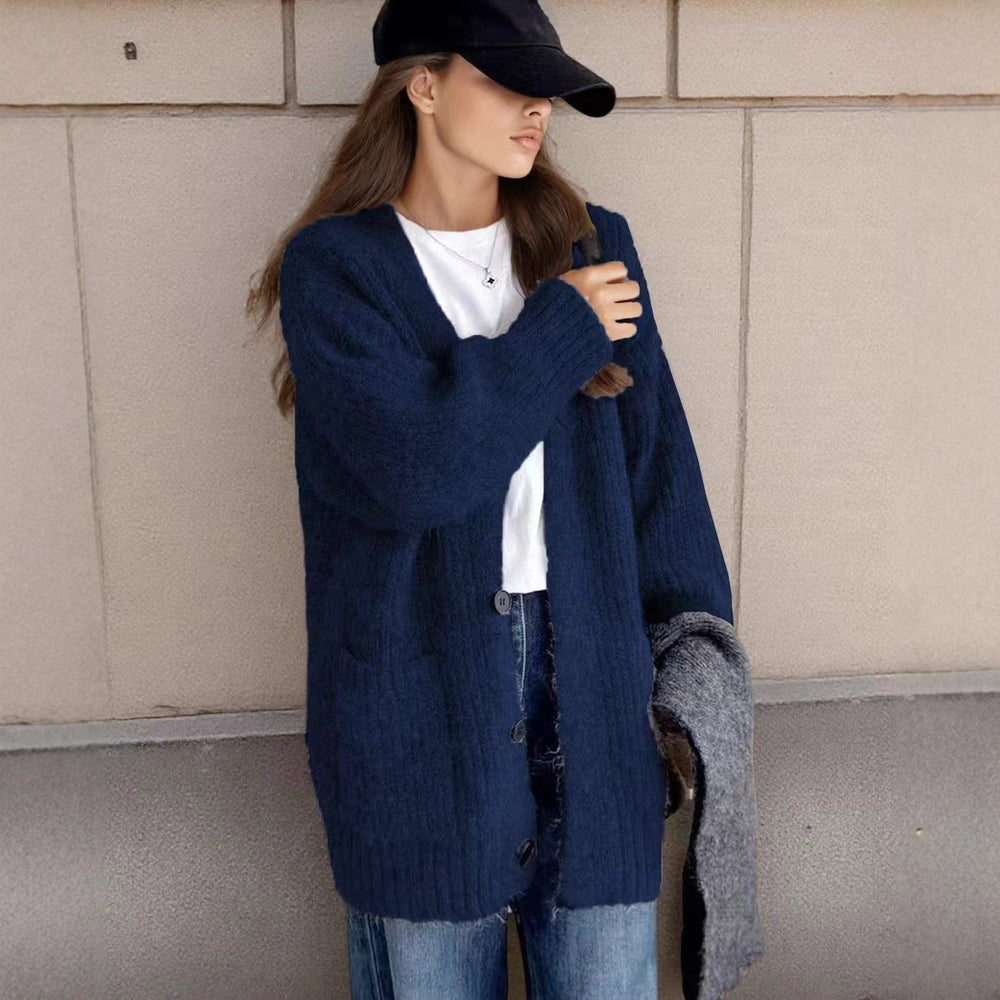 Damen langer Strickcardigan Fudus