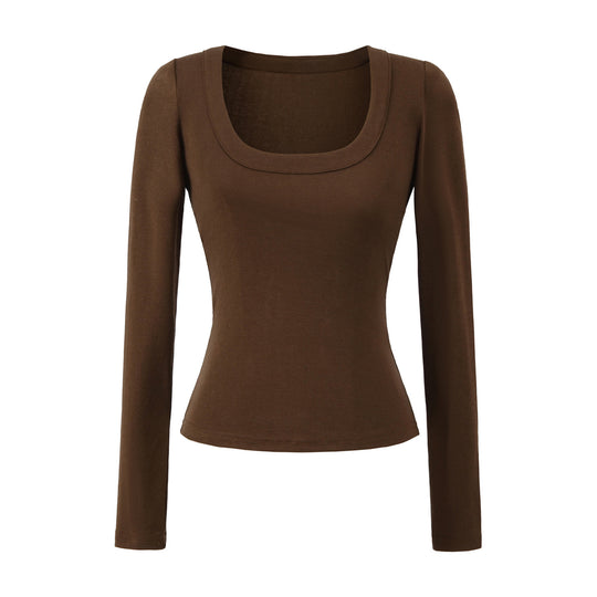 Damen Langärmliges Oberteil mit weitem Rundhals Fudus