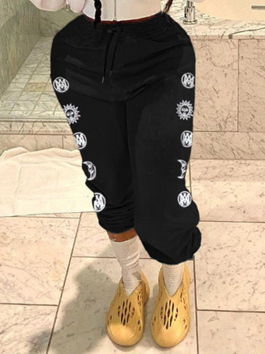 Damen lässige Jogginghose mit einzigartigem Motiv Fudus