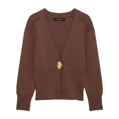 Damen lässige Strickjacke mit dekorativen Knopfdetails und elegantem Schnitt Fudus