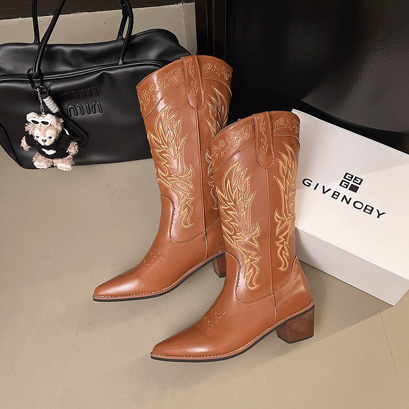 Damen Cowboy-Stiefel Fudus