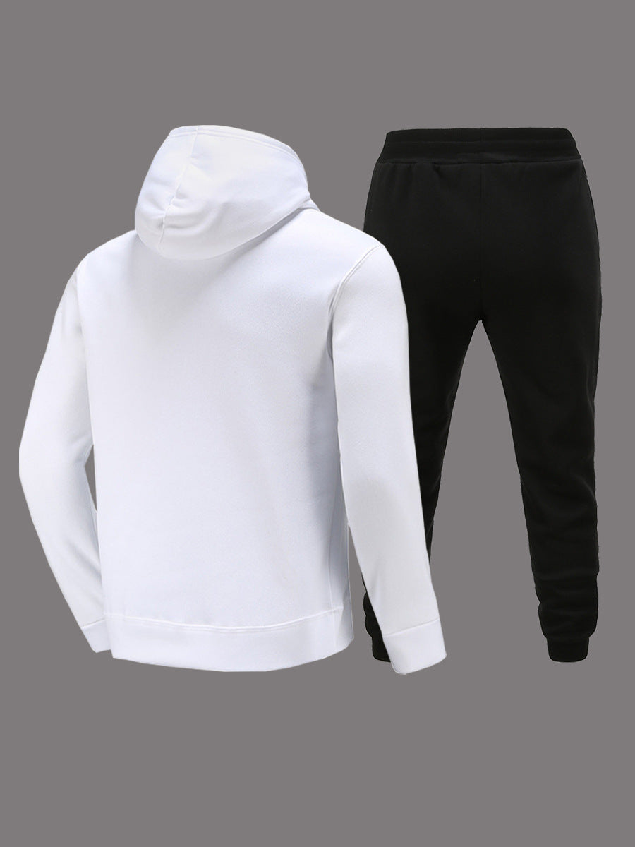 Damen Hoodie und Jogginghose Set mit kreativem Comicdruck Fudus