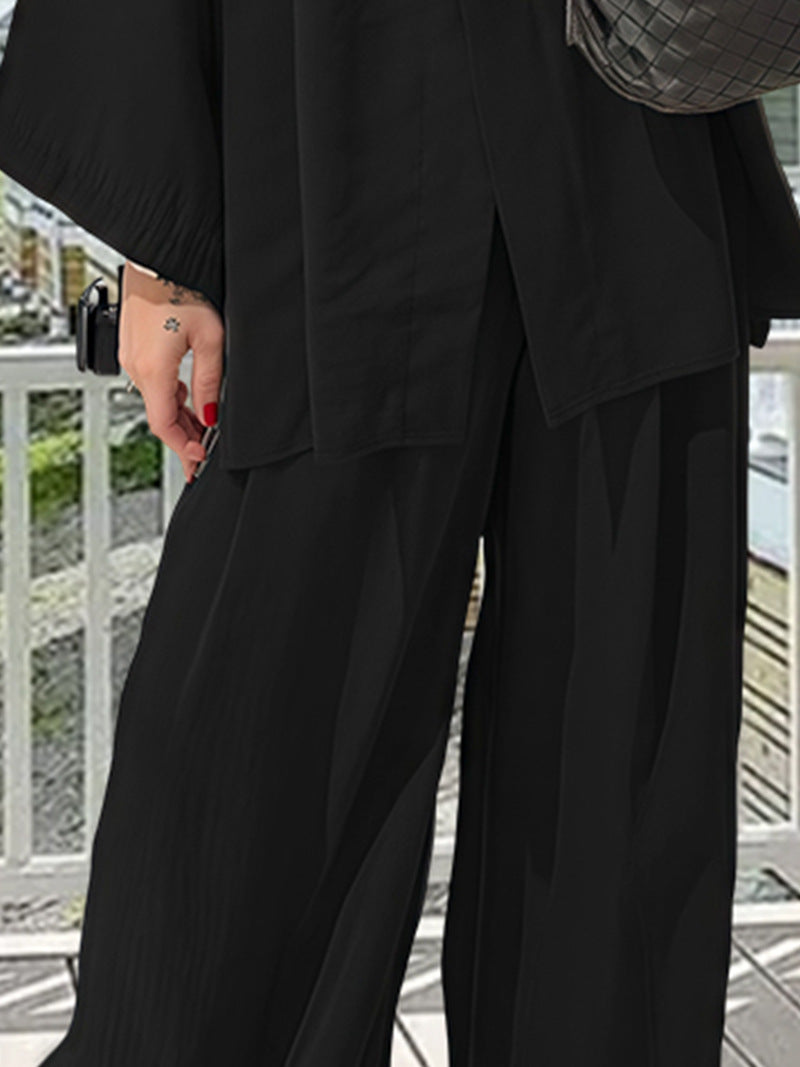 Damen lässige Oversized Blazerjacke mit weitem Schnitt Fudus