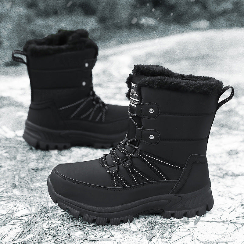 Damen isolierte Winterstiefel mit rutschfester Sohle und kuscheligem Innenfutter Fudus