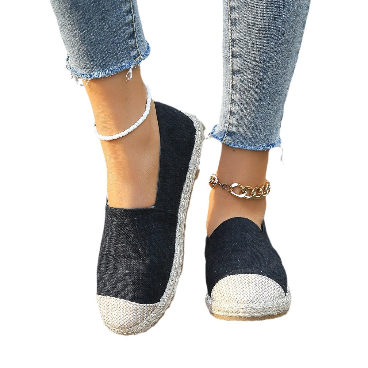 Damen Espadrilles mit Jutesohle