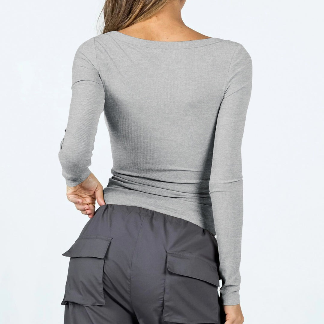 Damen Langärmliges Oberteil Fudus