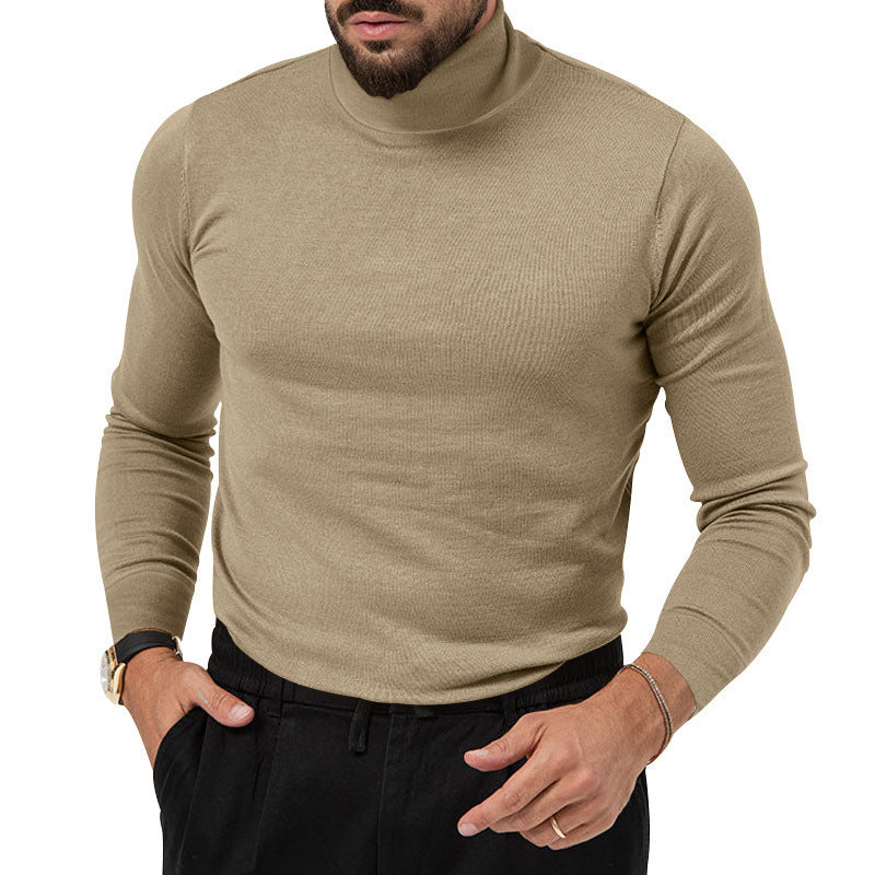 Herren Rollkragenpullover mit feiner Strickstruktur und lässigem Schnitt Fudus