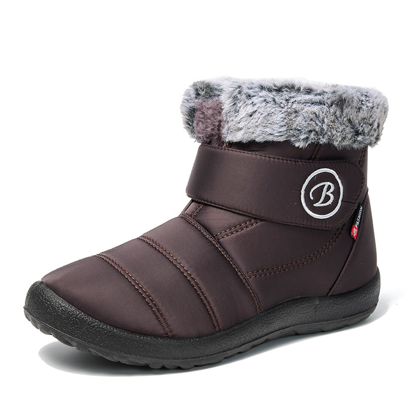 Damen isolierte Winterstiefel mit praktischer Klettverschluss und warmem Fleece-Futter Fudus