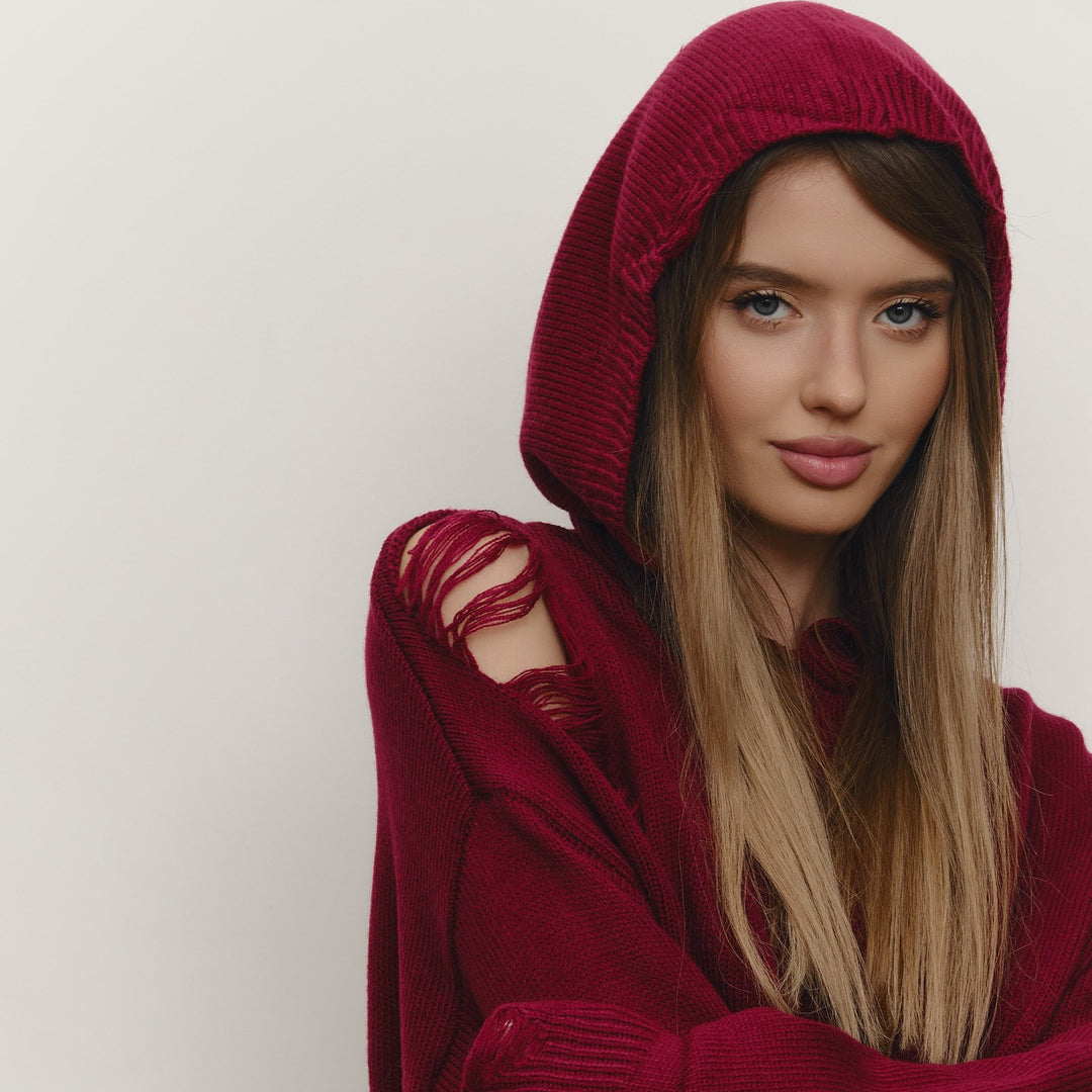 Damen Hoodie mit großzügigem Schnitt und trendigem Design Fudus