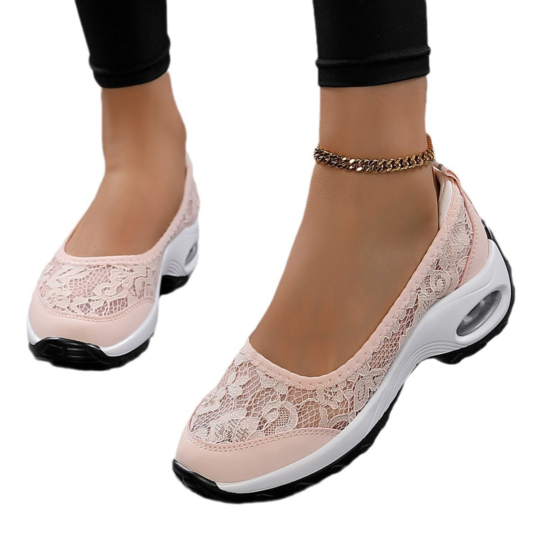 Damen Komfortable Schnürschuhe mit hochelastischem Obermaterial und dämpfender Sohle Fudus