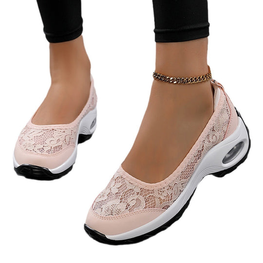 Damen Komfortable Schnürschuhe mit hochelastischem Obermaterial und dämpfender Sohle Fudus