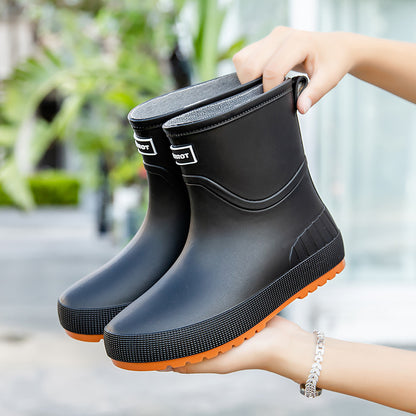 Damen Modische Gummistiefel Rutschfeste Sohle Komfort-Innenausstattung