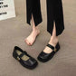 Damen Mary Jane Schuhe Eleganter Riemen Blockabsatz