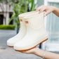 Damen Modische Gummistiefel Rutschfeste Sohle Komfort-Innenausstattung