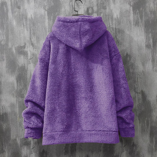 Damen Kuscheliger Fleece Hoodie Fudus