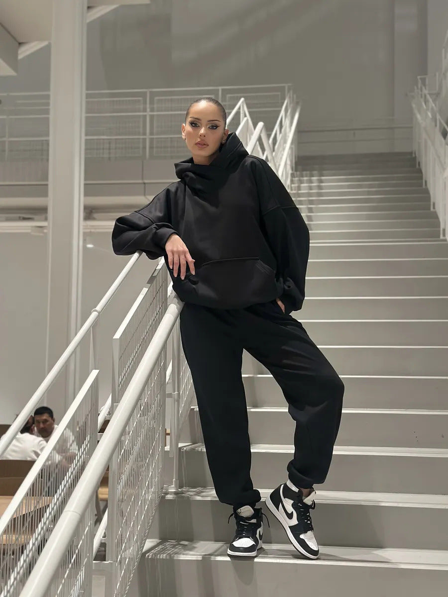 Damen Hoodies und Jogginghose Set Fudus