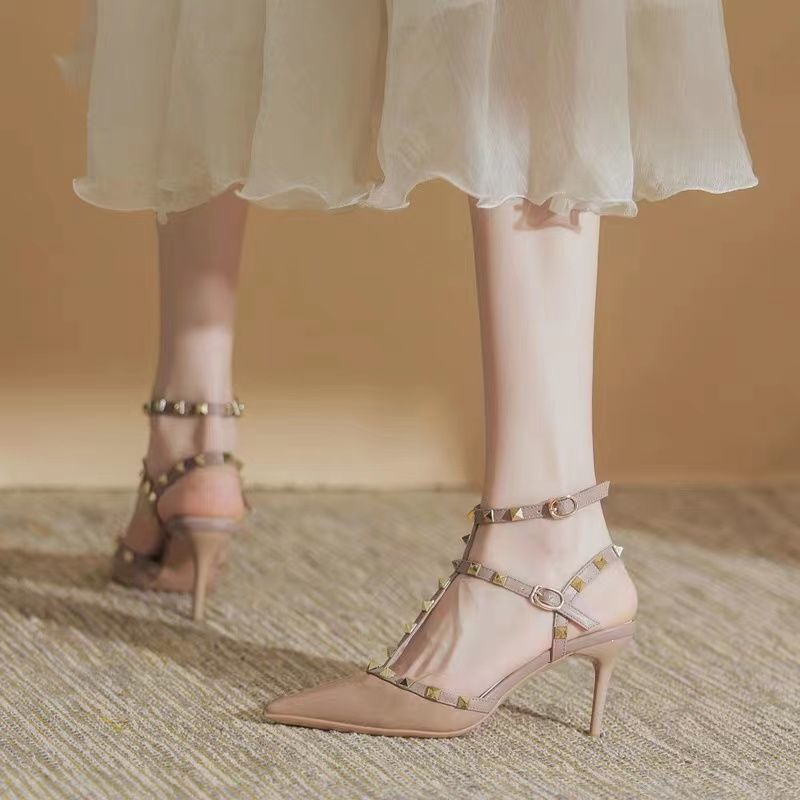 Damen High Heels Stilvoll Verzierte Riemen Hoher Absatz Elegant