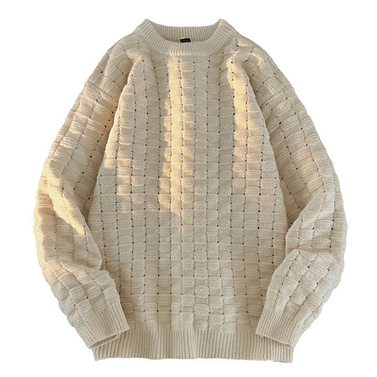 Damen Grobstrick Pullover mit modernem Design Fudus