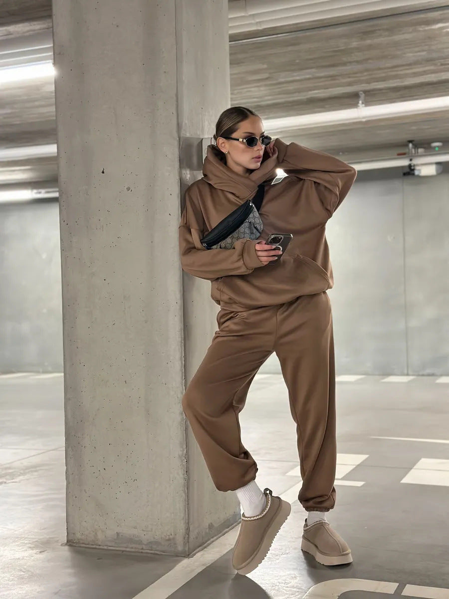 Damen Hoodies und Jogginghose Set Fudus