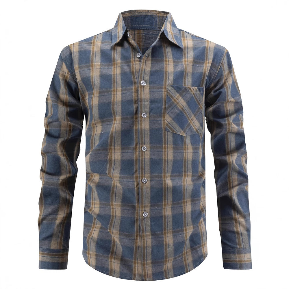 Damen Karierte Flanellbluse Fudus