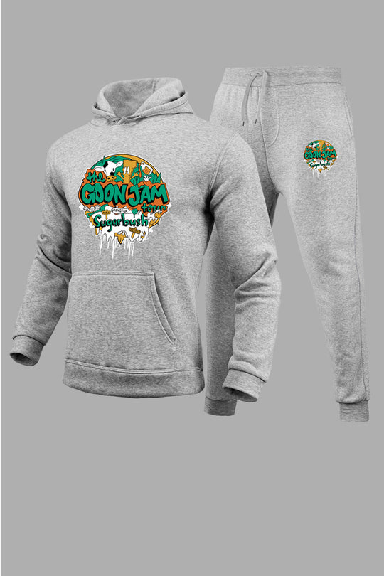 Damen Hoodie und Jogginghose Set mit kreativem Grafikdesign Fudus