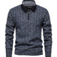 Herren Pullover mit Stehkragen und Zipper Fudus