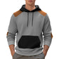 Herren Hoodie mit strukturiertem Stoff und kontrastierenden Details Fudus