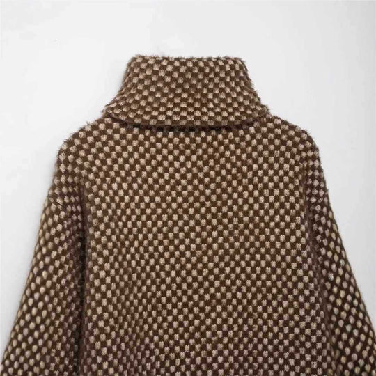 Damen lässige Steppjacke mit hohem Kragen und praktischen Taschen Fudus