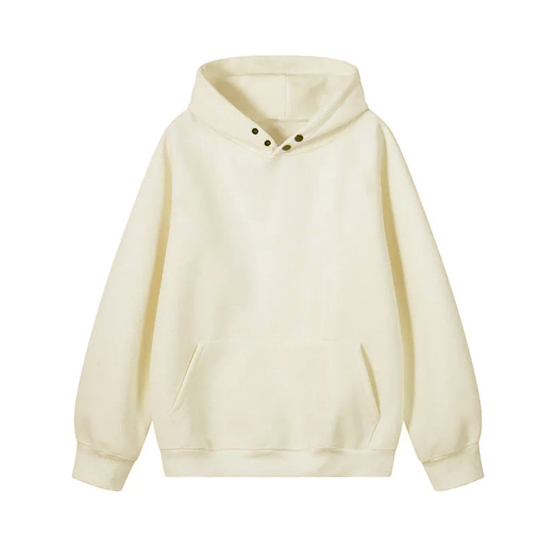 Damen Kapuzenpullover mit innovativem Schnitt und praktischen Druckknöpfen Fudus