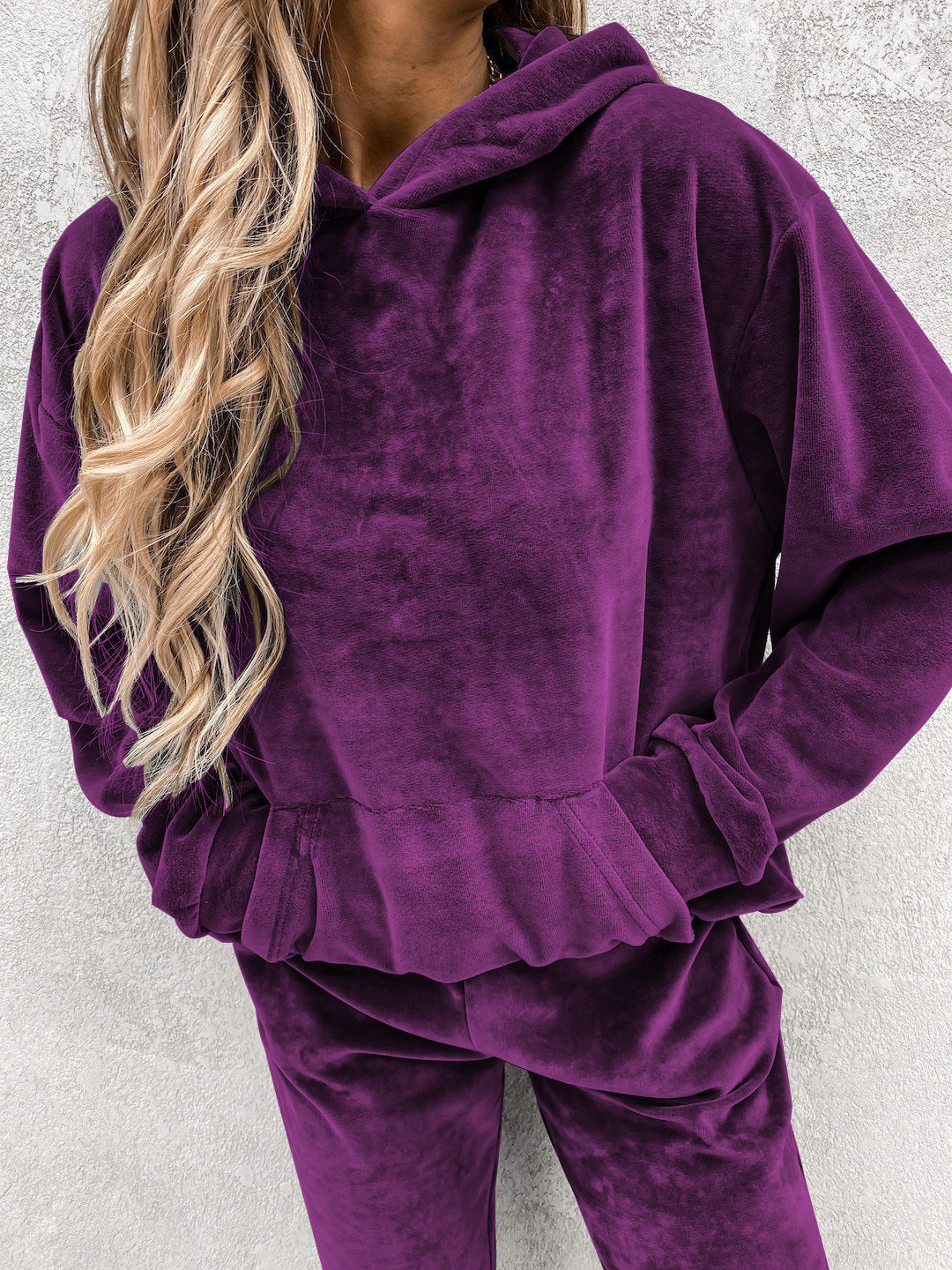 Damen kuscheliger Fleece-Hoodie Fudus