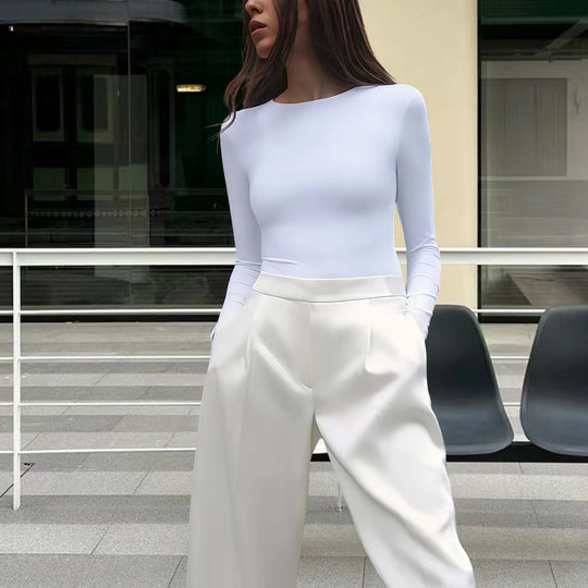 Damen Langärmliger Bodysuit mit integriertem Shaping-Effekt Fudus