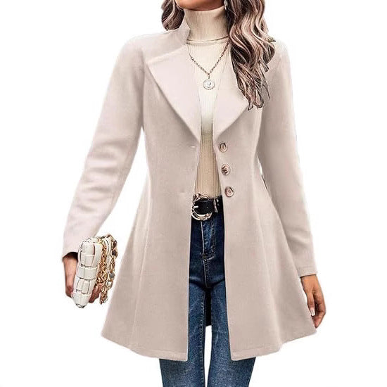 Damen klassischer Trenchcoat Fudus
